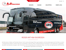 Tablet Screenshot of kk-busreisen.at